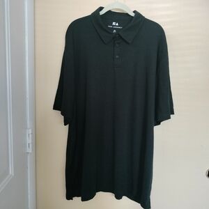 Free Assembly Black Cotton Classic Polo Shirt 3XL Business Casual Travel Office